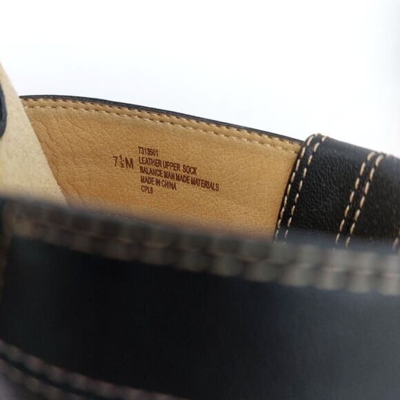 Softspots Pillowtop Sandals 7.5 M Black Leather Strappy Heel Slip-Ons Comfort - Picture 10 of 10